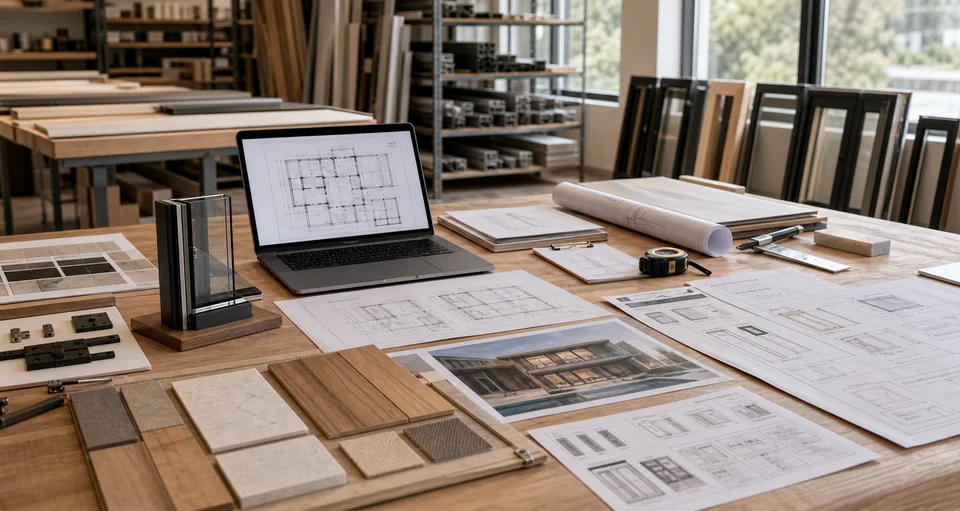 Project drawings, samples, and production coordination workspace