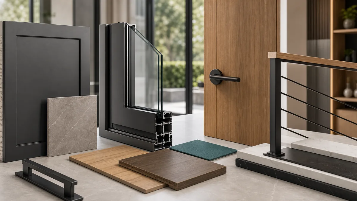 Custom material and product finish samples
